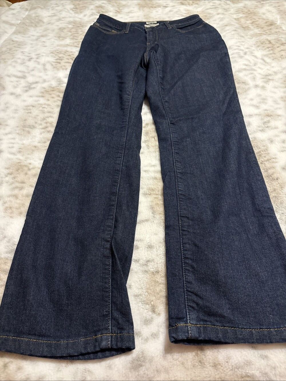 L.L. Bean Flannel-Lined Insulated Jeans Women’s Size 8 Classic Fit Warm Denim